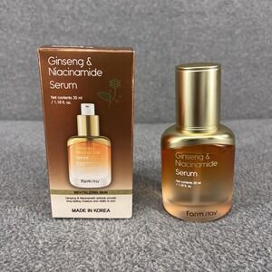 Korean Farm Stay Ginseng & Niacinamide Facial Serum Revitalizing Skin 1.18 oz